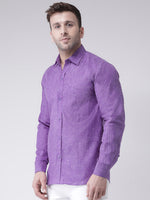 Thumbnail for RIAG Purple Men's Full Sleeves Shirt - Distacart