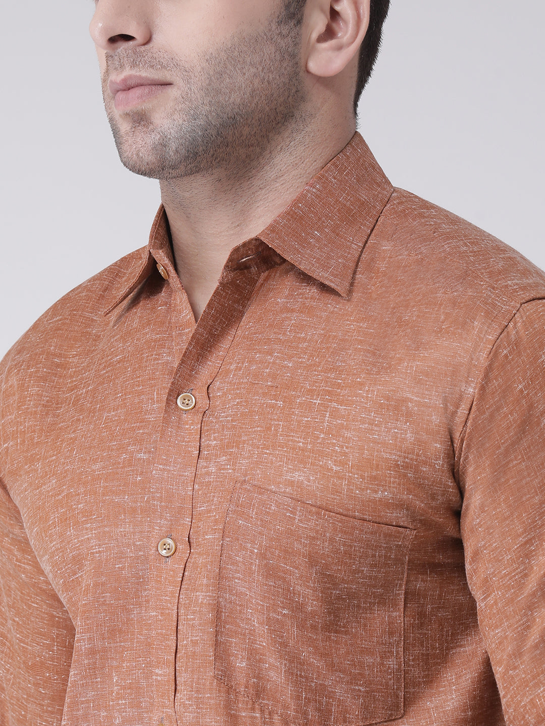 RIAG Brown Men's Full Sleeves Shirt - Distacart