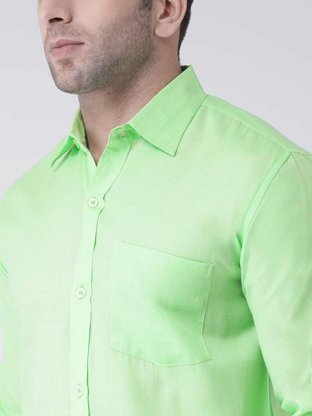 RIAG Green Men's Full Sleeves Shirt - Distacart