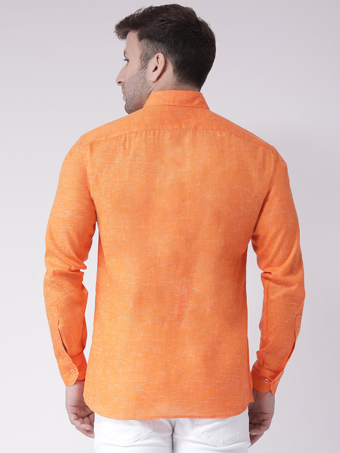RIAG Orange Men's Full Sleeves Shirt - Distacart