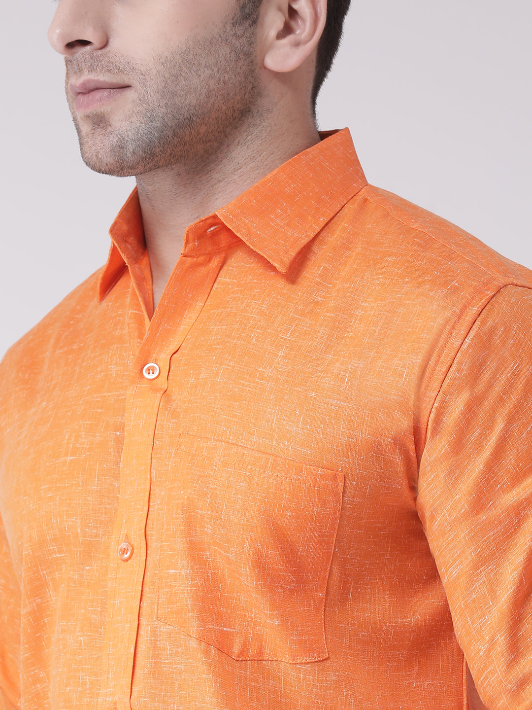 RIAG Orange Men's Full Sleeves Shirt - Distacart