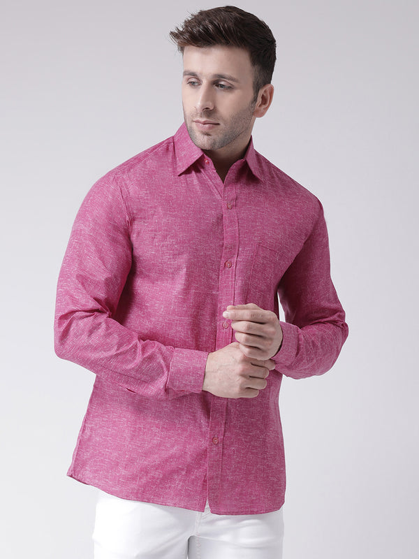 RIAG Purple Men's Full Sleeves Shirt - Distacart