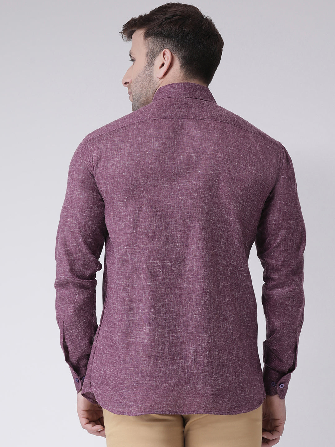RIAG Purple Men's Full Sleeves Shirt - Distacart
