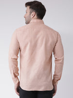 Thumbnail for RIAG Beige Men's Full Sleeves Shirt - Distacart