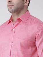 Thumbnail for RIAG Pink Men's Full Sleeves Shirt - Distacart