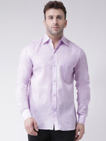 Thumbnail for RIAG Purple Men's Full Sleeves Shirt - Distacart