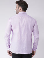 Thumbnail for RIAG Purple Men's Full Sleeves Shirt - Distacart