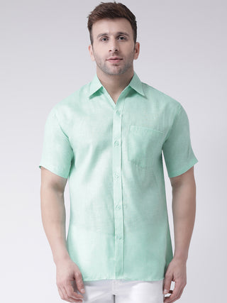 RIAG Green Men's Half Sleeves Shirt - Distacart