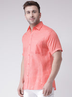Thumbnail for RIAG Orange Men's Half Sleeves Shirt - Distacart