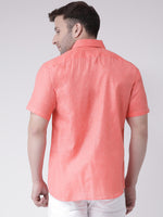 Thumbnail for RIAG Orange Men's Half Sleeves Shirt - Distacart