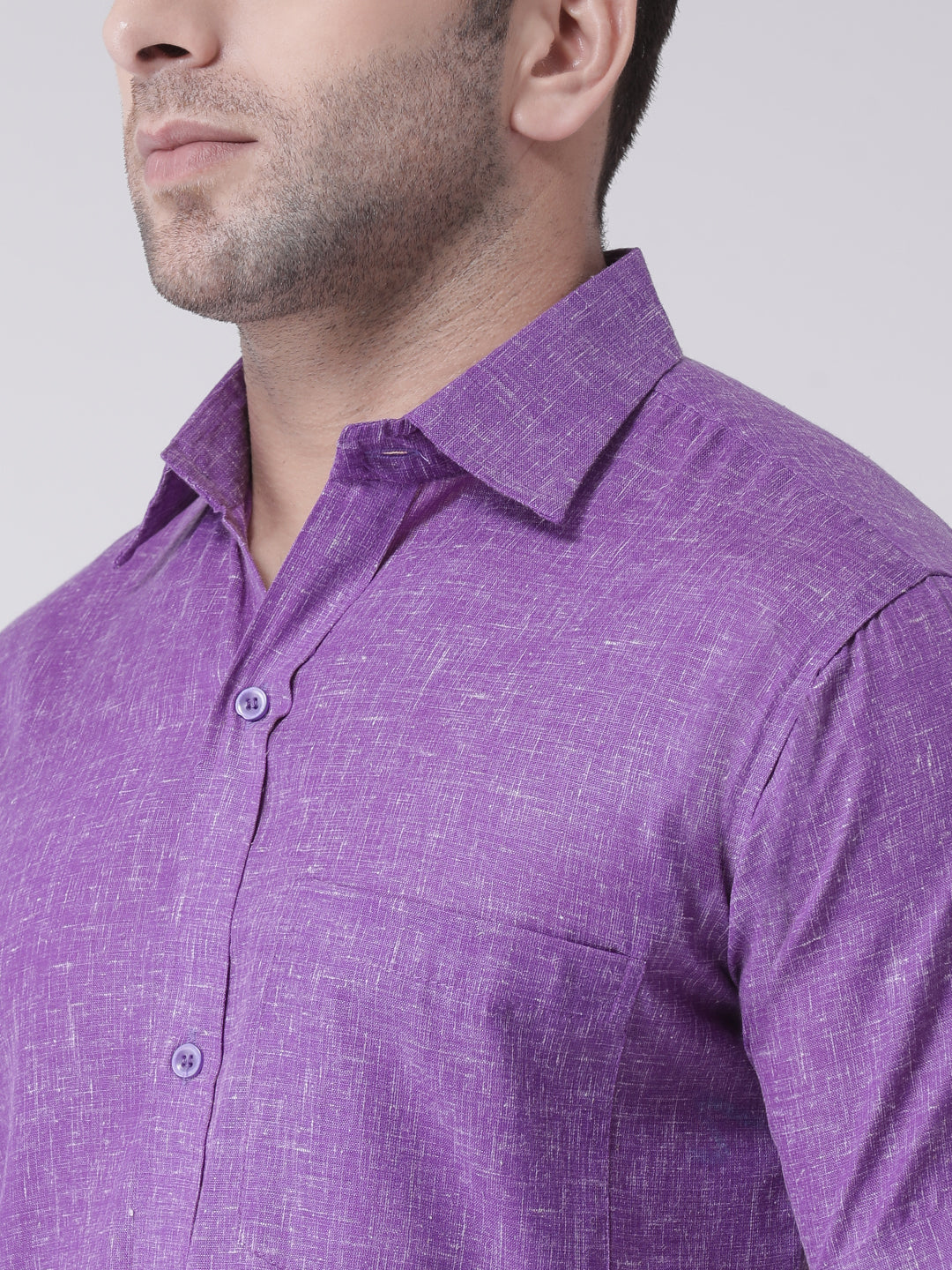 RIAG Purple Men's Half Sleeves Shirt - Distacart