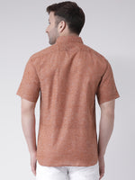 Thumbnail for RIAG Brown Men's Half Sleeves Shirt - Distacart