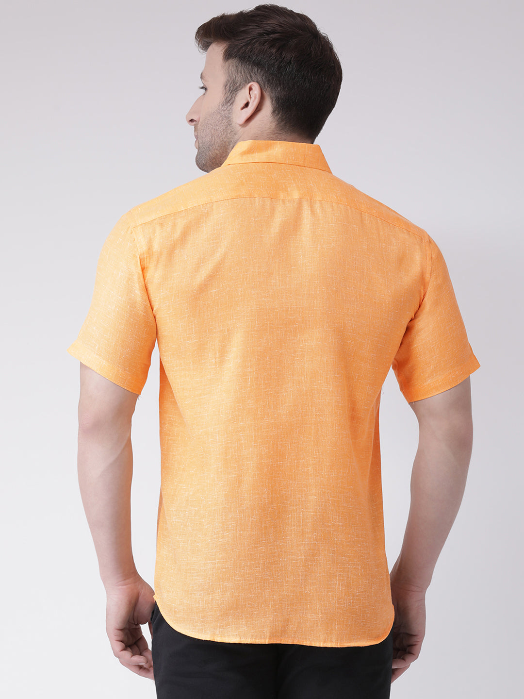 RIAG Orange Men's Half Sleeves Shirt - Distacart