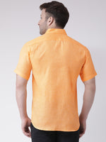 Thumbnail for RIAG Orange Men's Half Sleeves Shirt - Distacart