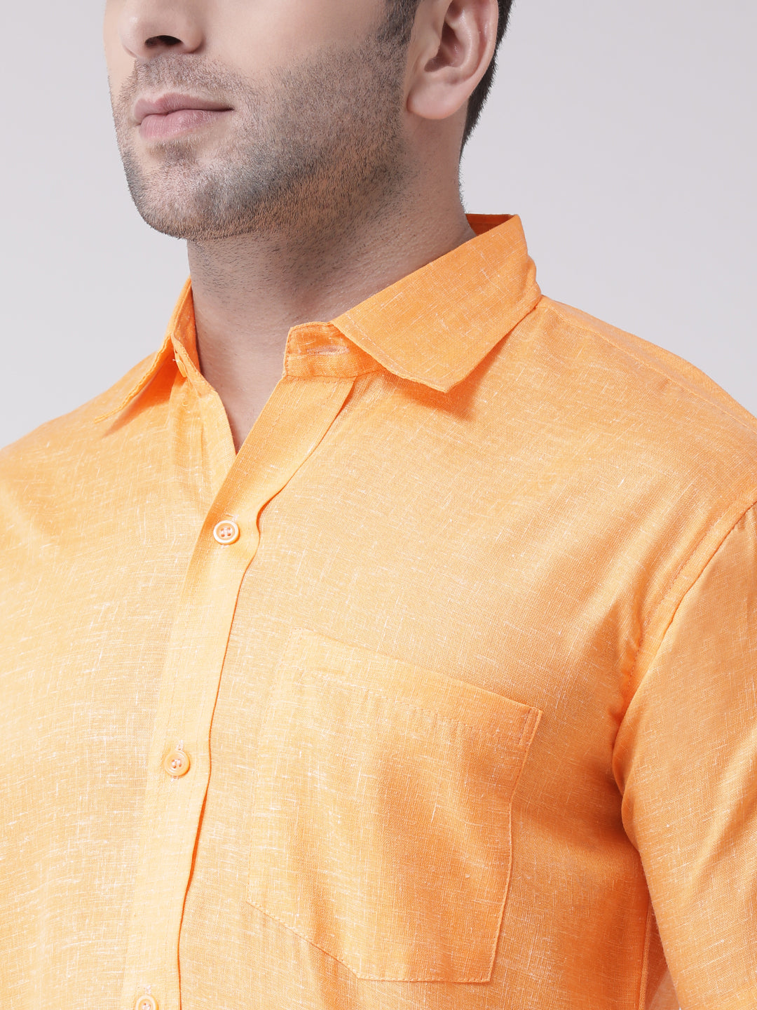 RIAG Orange Men's Half Sleeves Shirt - Distacart