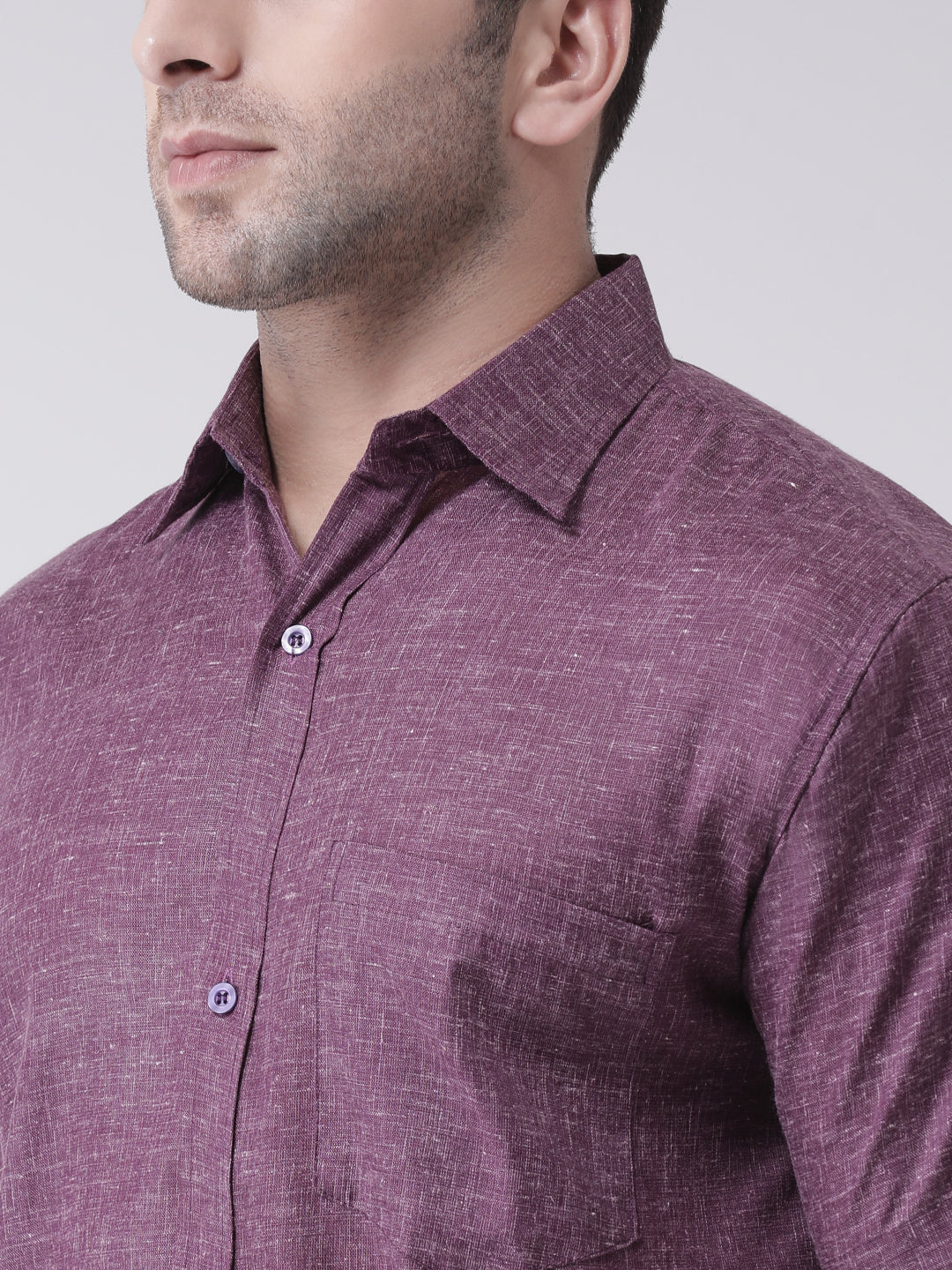 RIAG Purple Men's Half Sleeves Shirt - Distacart