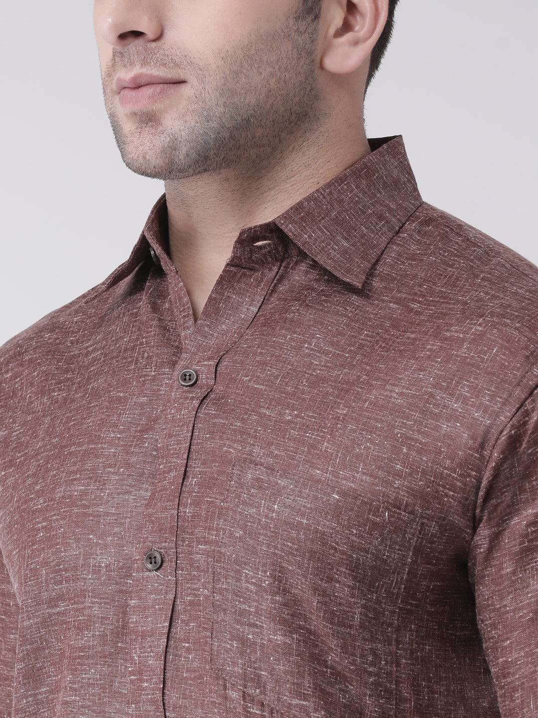 RIAG Brown Men's Half Sleeves Shirt - Distacart