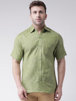 Thumbnail for RIAG Green Men's Half Sleeves Shirt - Distacart