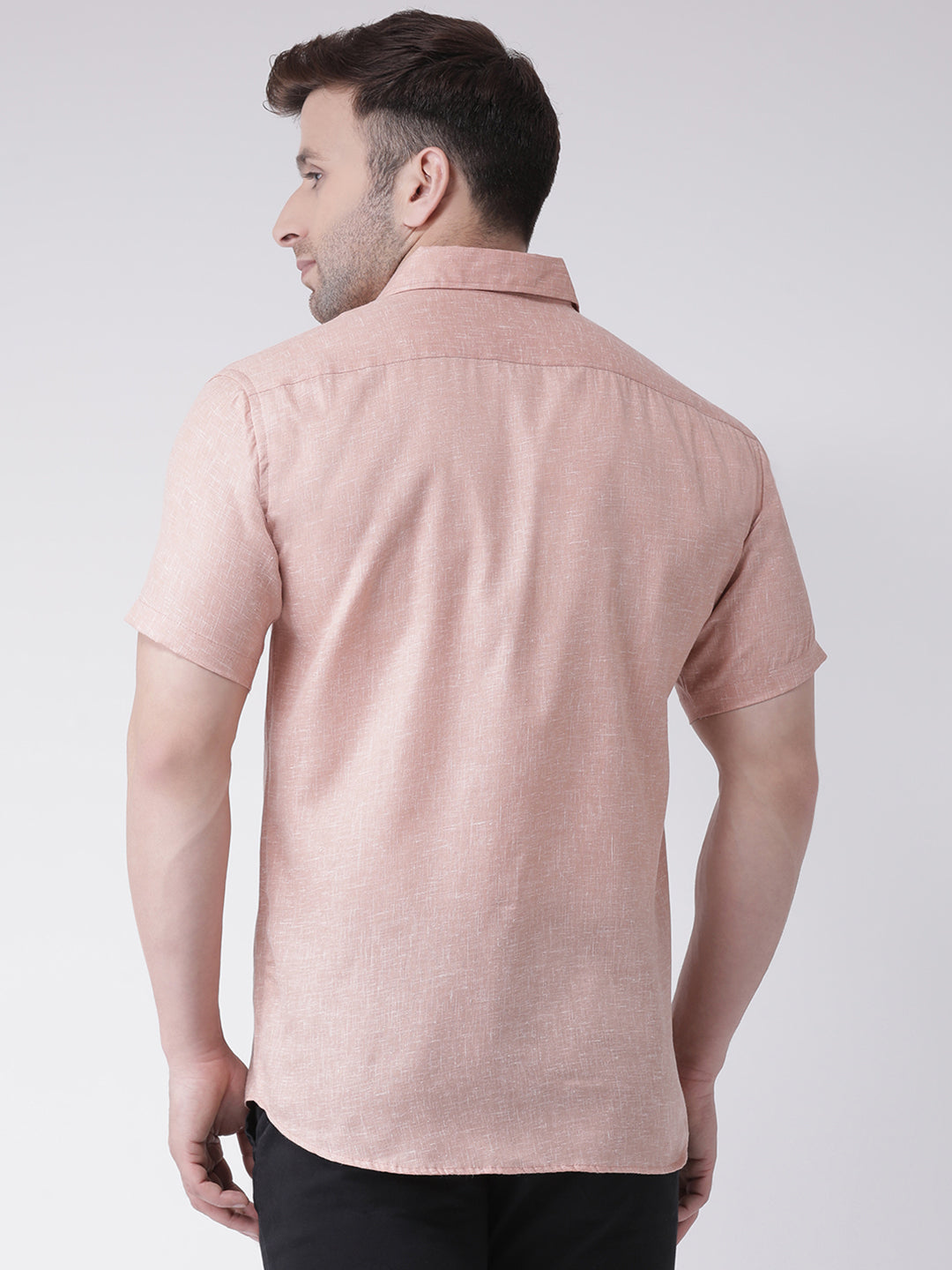 RIAG Beige Men's Half Sleeves Shirt - Distacart