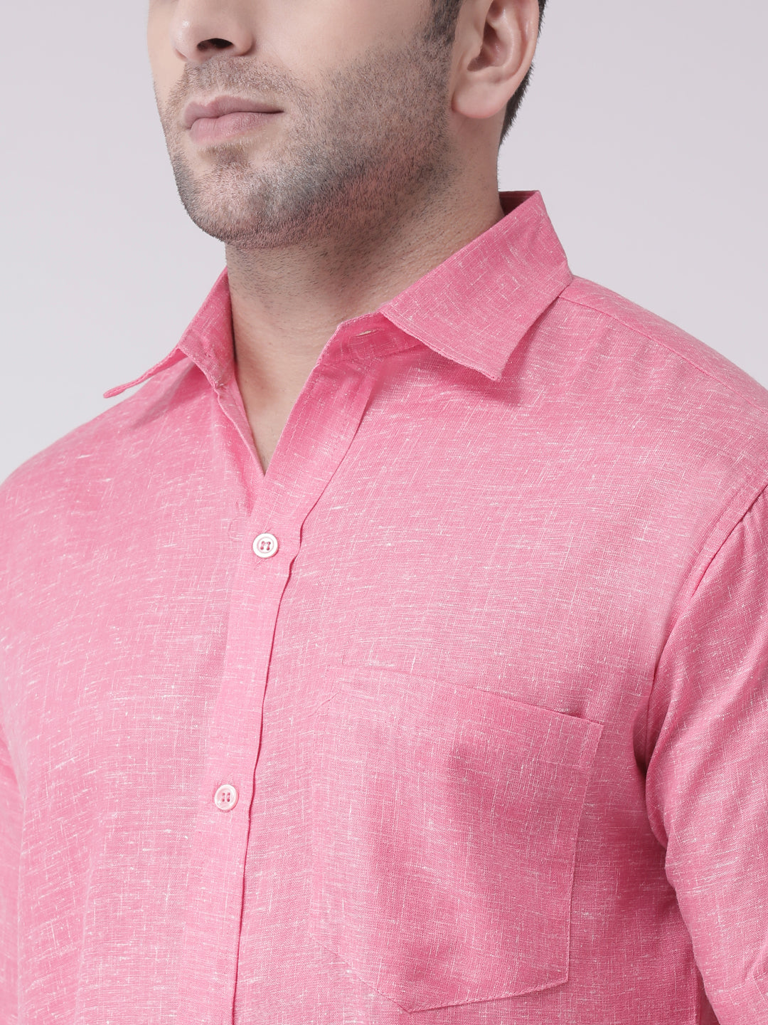 RIAG Pink Men's Half Sleeves Shirt - Distacart