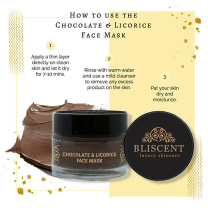 Bliscent Chocolate & Licorice Face Mask - Distacart