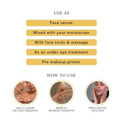 Ras Luxury Oils 24K Gold Radiance Beauty Boosting Face Elixir - Distacart