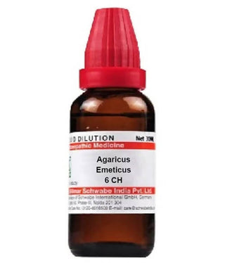 Dr. Willmar Schwabe India Agaricus Emeticus Dilution 6 ch