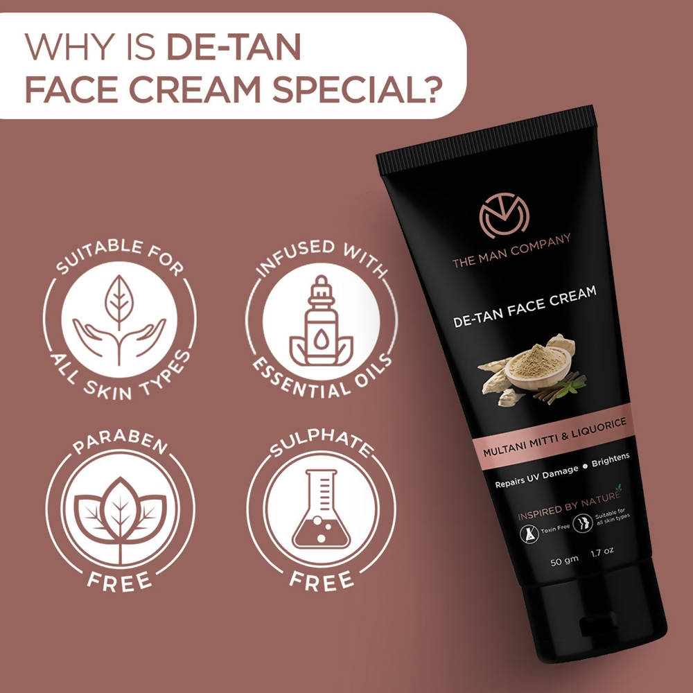 The Man Company De-Tan Face Cream - Distacart