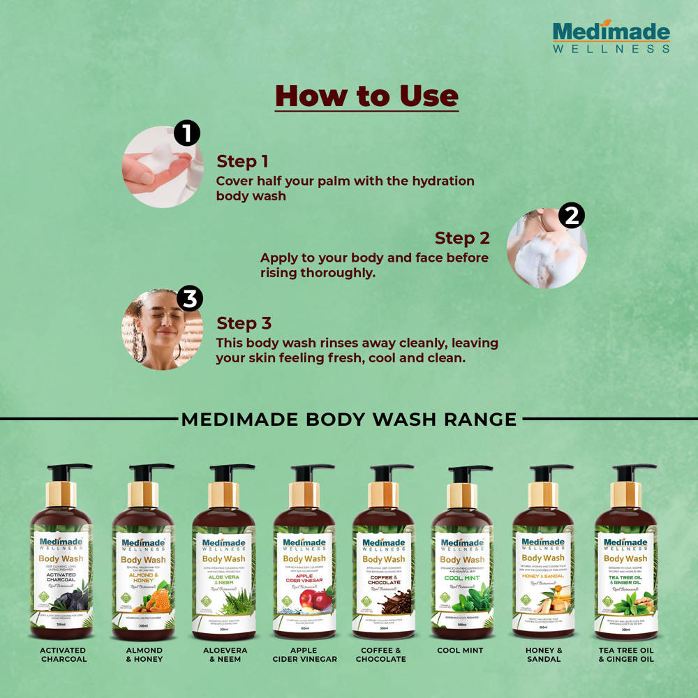 Medimade Wellness Tea Tree Oil & Ginger Oil Body Wash - Distacart