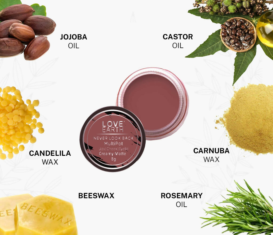 Love Earth Lip Tint & Cheek Tint Multipot - Never Look Back - Distacart