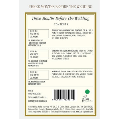 Kama Ayurveda Three Months Before The Wedding