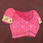 Thumbnail for Lorenvalley Fashion Pink Soft Paithani Silk Woven Design Gold Zari Meenakari Weaving Saree - Distacart