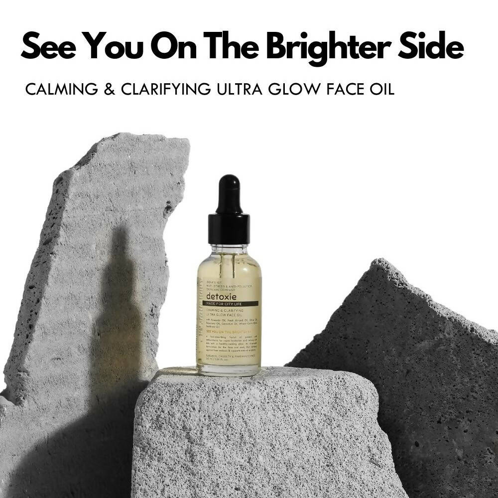 Detoxie Calming & Clarifying Ultra Glow Face Oil - Distacart