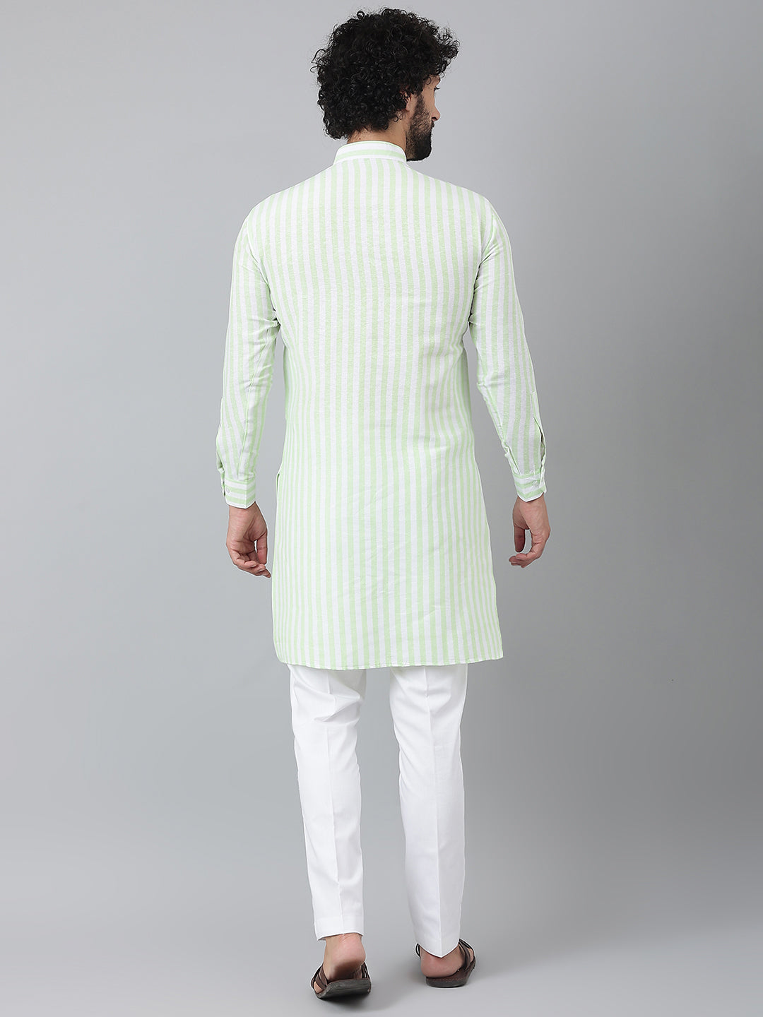 RIAG Green Men's Ethnic Long Kurta And Pyjama Set - Distacart