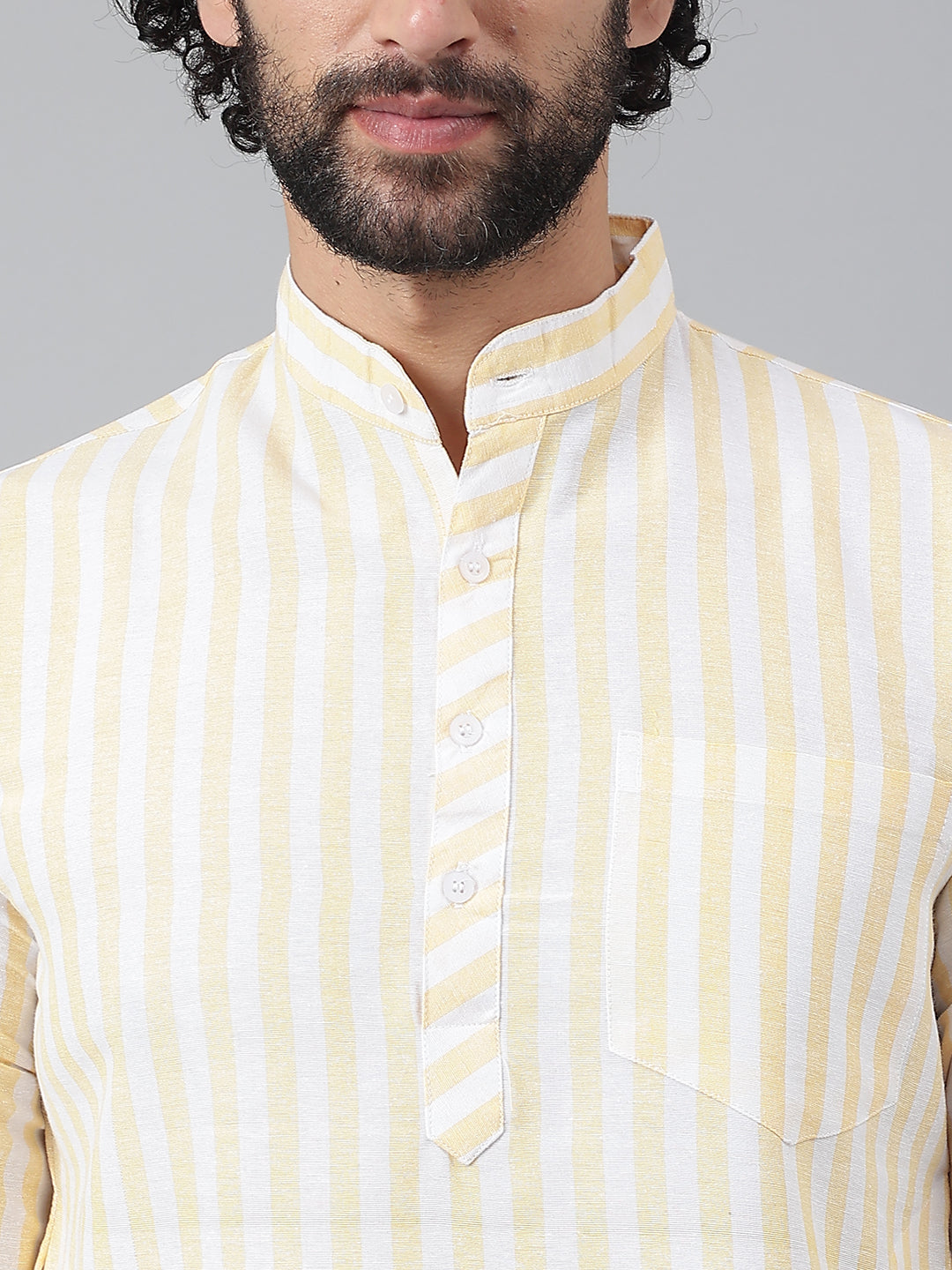 RIAG Beige Men's Ethnic Long Kurta And Pyjama Set - Distacart