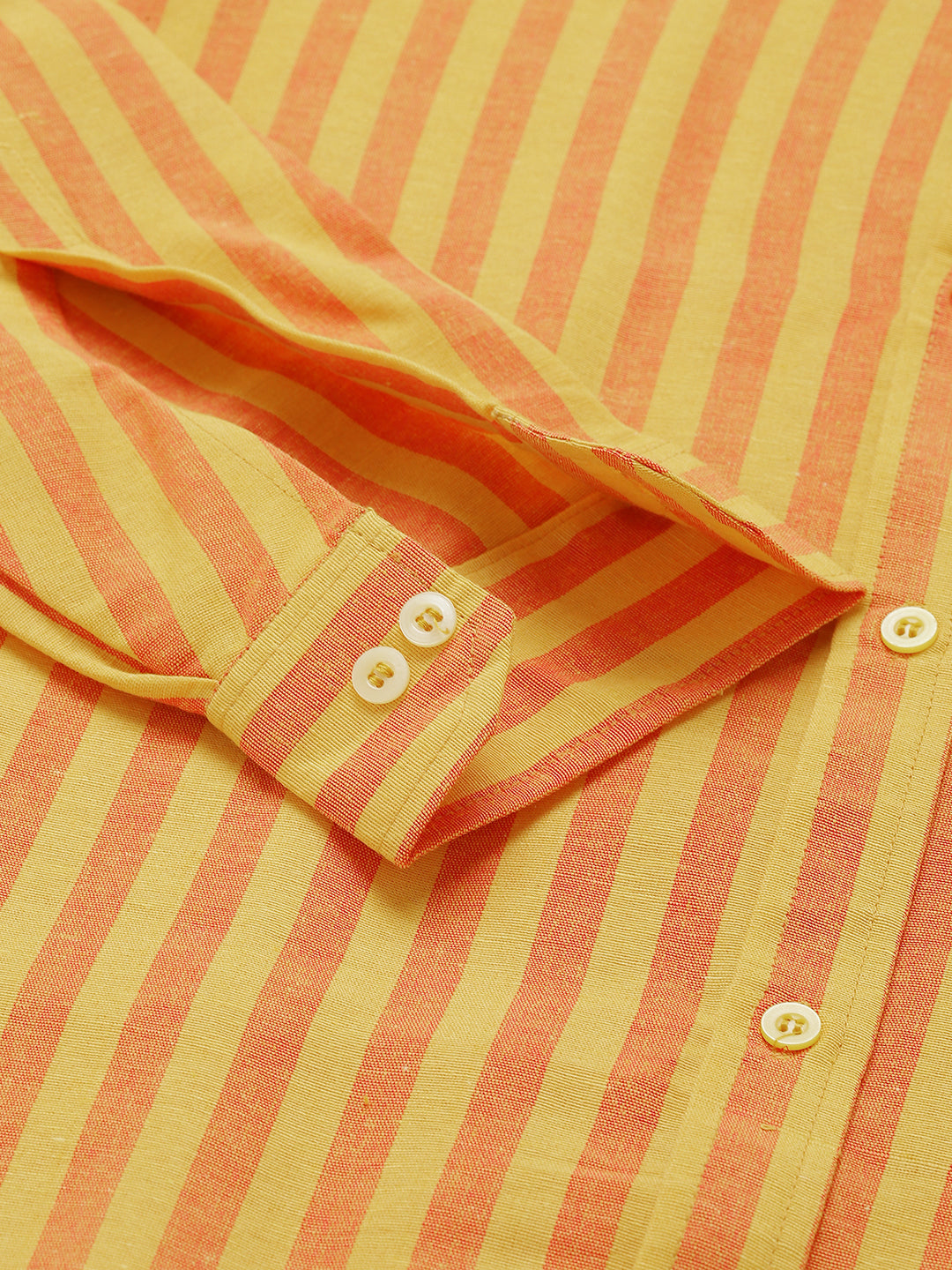 RIAG Yellow Men's Chinese Collar Full Sleeves Shirt - Distacart
