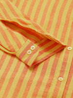 Thumbnail for RIAG Yellow Men's Chinese Collar Full Sleeves Shirt - Distacart