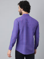 Thumbnail for RIAG Blue Men's Chinese Collar Full Sleeves Shirt - Distacart