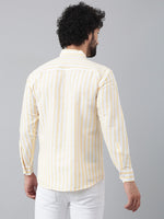Thumbnail for RIAG Beige Men's Chinese Collar Full Sleeves Shirt - Distacart