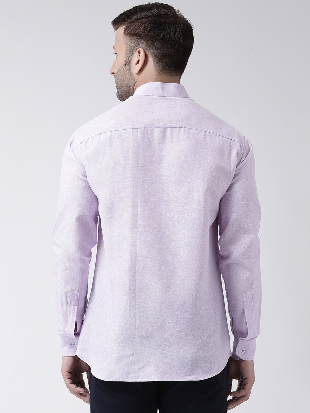 RIAG Violet Men's Chinese Collar Full Sleeves Shirt - Distacart