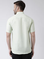 Thumbnail for RIAG Green Men's Chinese Collar Half Sleeves Shirt - Distacart