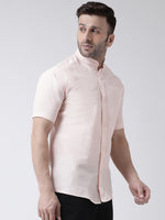 Thumbnail for RIAG Peach Men's Chinese Collar Half Sleeves Shirt - Distacart