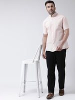 Thumbnail for RIAG Peach Men's Chinese Collar Half Sleeves Shirt - Distacart