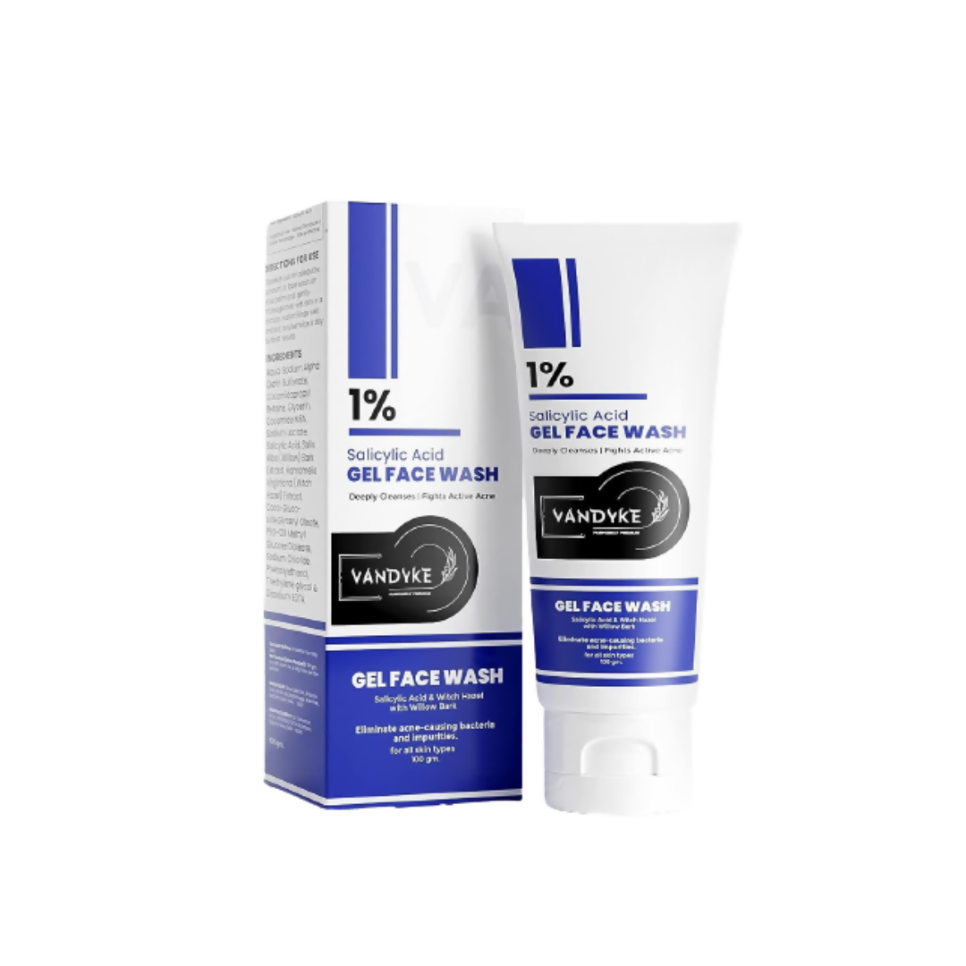 Vandyke 1% Salicylic Acid Gel Face Wash - Distacart