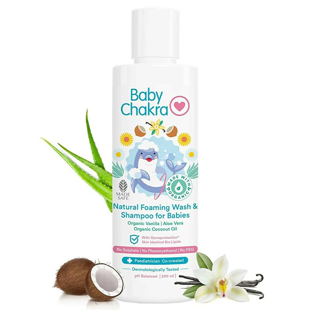 BabyChakra Natural Foaming Wash & Shampoo For Babies - Distacart