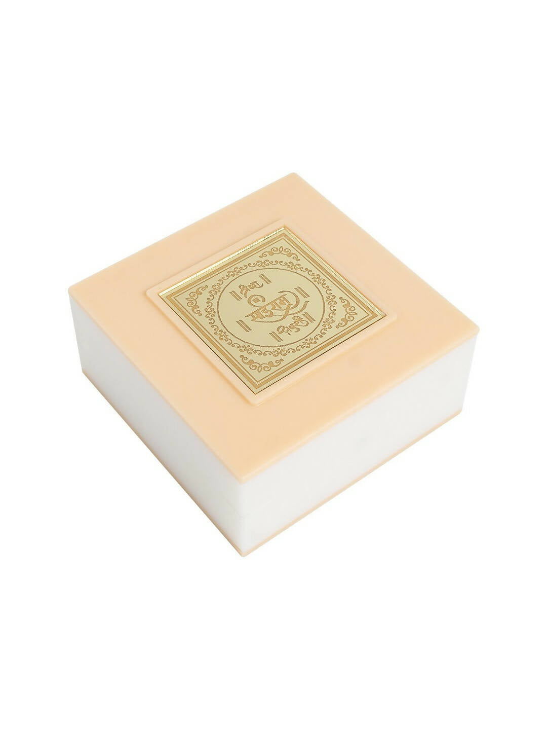 Golden Peacock White 24 Ct Gold Polished White SaiBaba Wood Prayer Box - Distacart