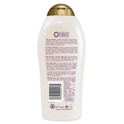 OGX Extra Creamy + Coconut Miracle Oil Ultra Moisture Body Wash - Distacart
