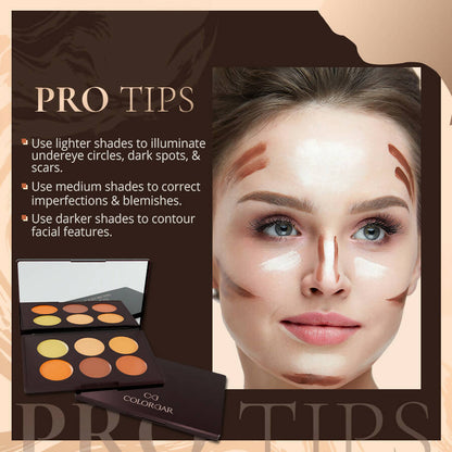 Colorbar 24Hrs Wear Concealer Palette Medium-Deep - Distacart