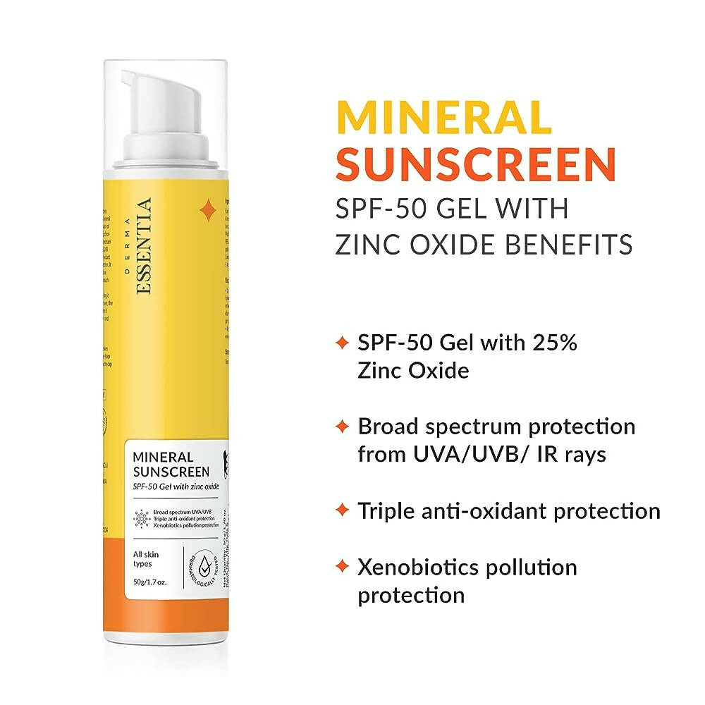 Derma Essentia SPF 50 Mineral Sunscreen Gel - Distacart