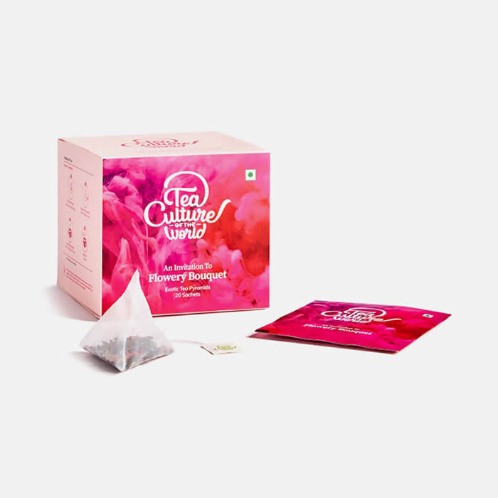 Tea Culture Flowery Bouquet Green Tea Bags - Distacart